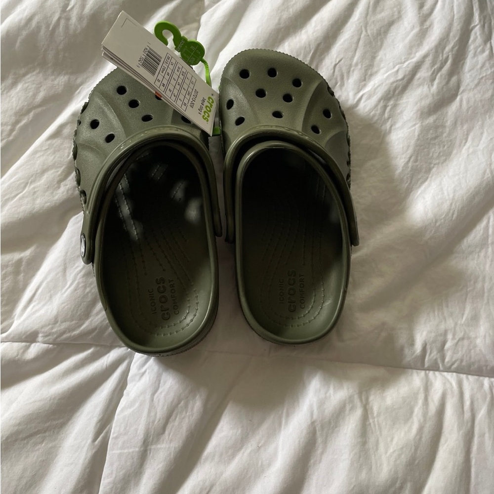 CROCS Kids' Olive Green Sandals